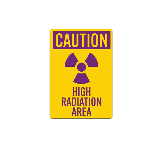 High Radiation Area Decal (Non Reflective)