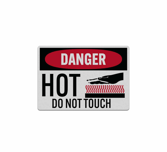 OSHA Hot Do Not Touch Decal (Reflective)