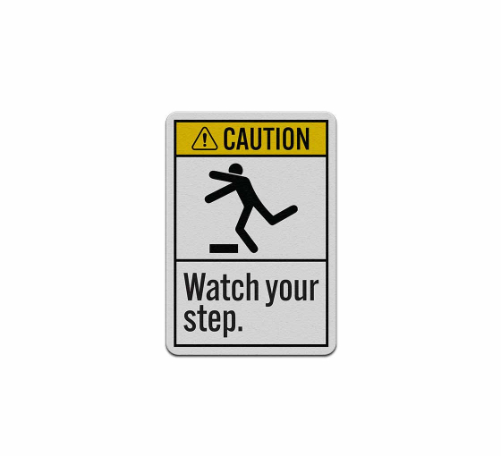 Watch Your Step Decal (Reflective)