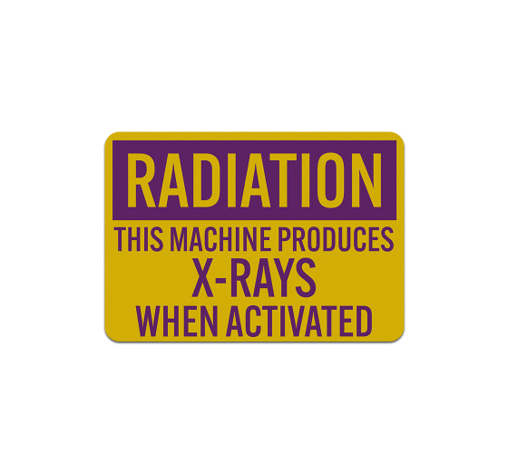 This Machine Produces X Rays Decal (Reflective)