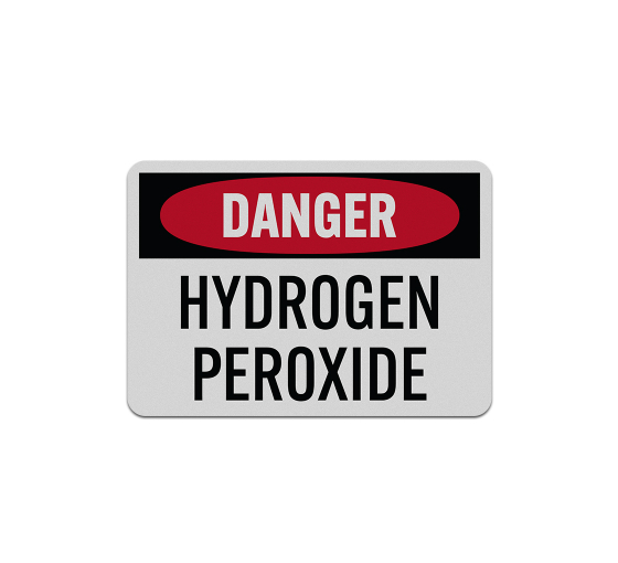 Hydrogen Peroxide Decal (Reflective)