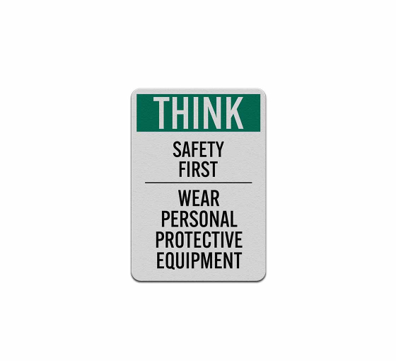 PPE Safety Protection Equipment Decal (Reflective)