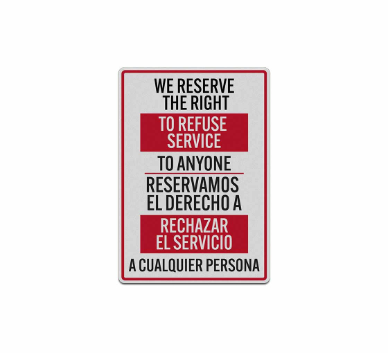 Bilingual Business Decal (Reflective)