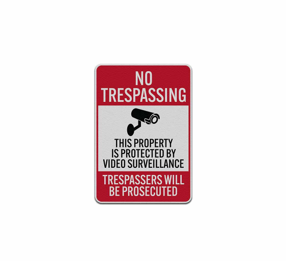 This Property Is Protected By Video Surveillance Decal (Reflective)