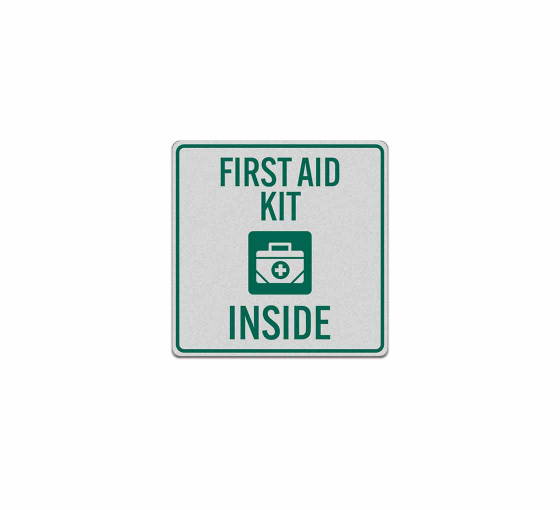 First Aid Kit Inside Decal (Reflective)