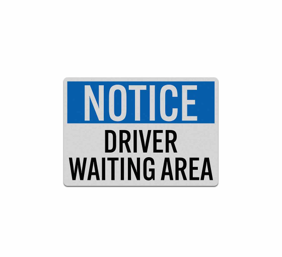 OSHA Driver Waiting Area Decal (Reflective)