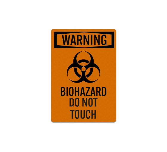 OSHA Biohazard Do Not Touch Decal (Reflective)