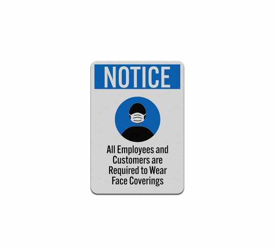 Wear Face Coverings Decal (Reflective)