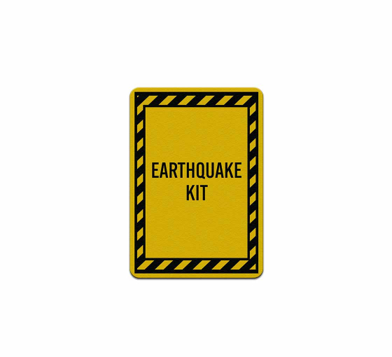 Evacuation Earthquake Kit Decal (Reflective)