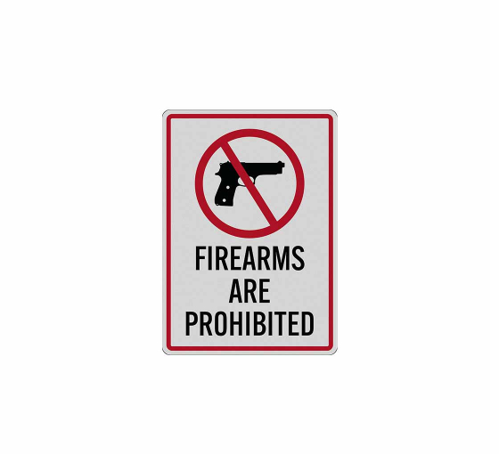 Wisconsin Gun Law Firearms Are Prohibited Decal (Reflective)