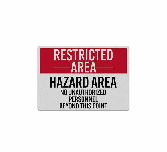 No Unauthorized Personnel Decal (Reflective)
