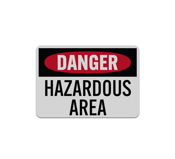 OSHA Danger Hazardous Area Decal (Reflective)