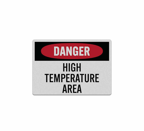 OSHA High Temperature Area Decal (Reflective)