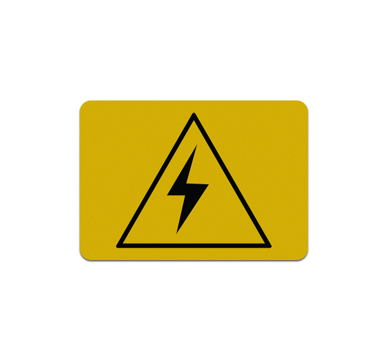 High Voltage Aluminum Sign (Reflective)