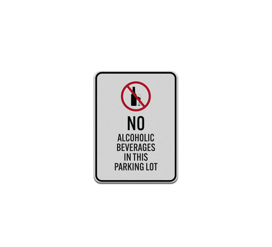 No Alcoholic Beverages Aluminum Sign (Reflective)