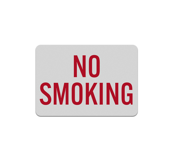 No Smoking Aluminum Sign (Reflective)