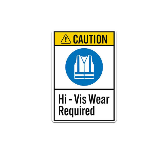 Hi Vis Wear Required Decal (Non Reflective)