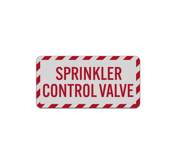 Sprinkler Control Valve Aluminum Sign (Reflective)