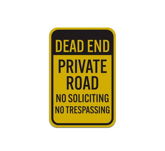 No Motorized Vehicles Beyond Aluminum Sign (Reflective)