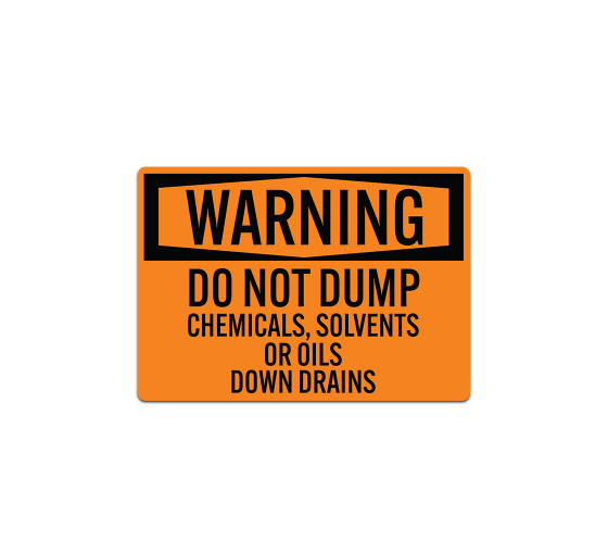 Chemicals Solvents Oils Decal (Non Reflective)
