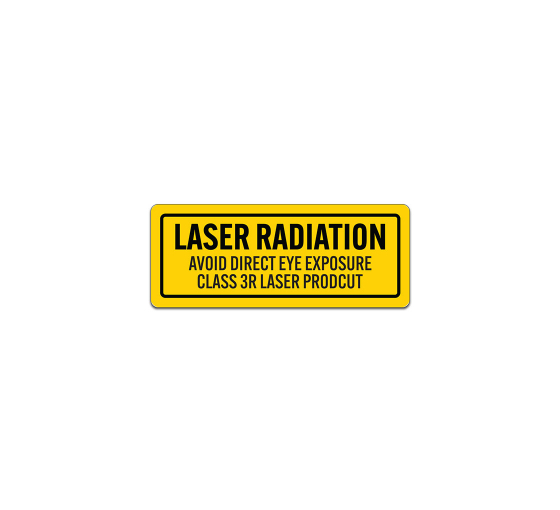 Laser Class 3R Decal (Non Reflective)