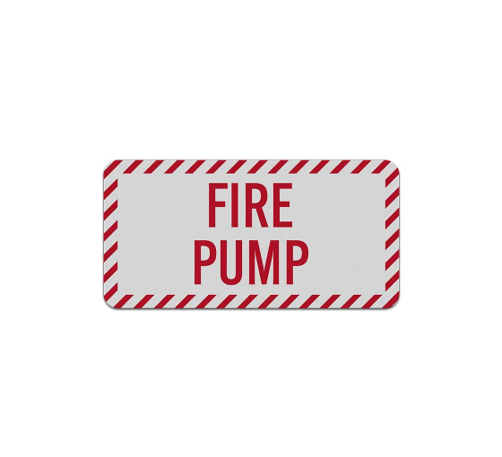 Fire Pump Room Aluminum Sign (Reflective)