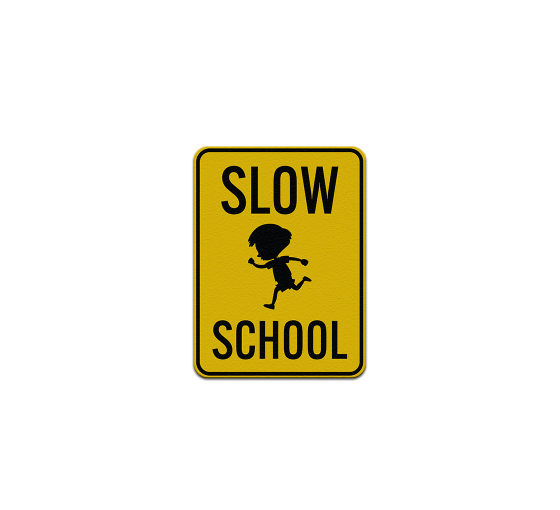 School Zone Aluminum Sign (Reflective)