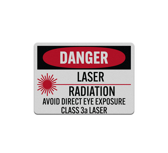OSHA Danger Laser Radiation Aluminum Sign (Reflective)