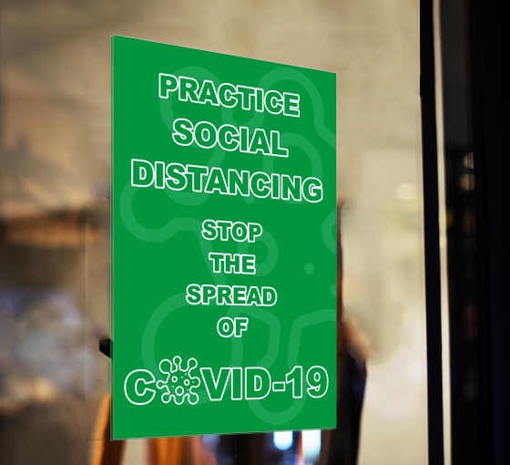 Practice Social Distancing Stop The Spread Window Clings