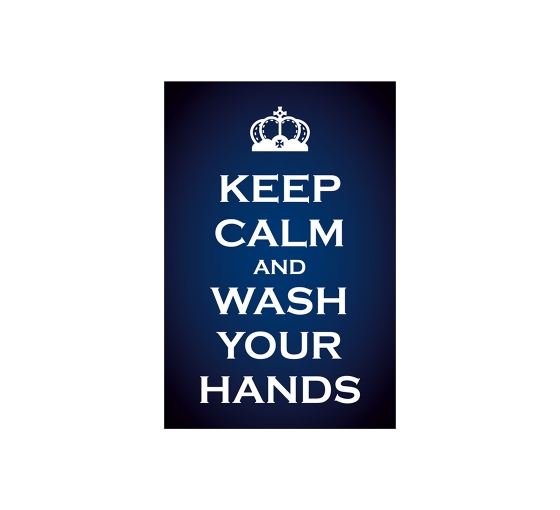 Keep Calm and Wash your Hands Window Clings