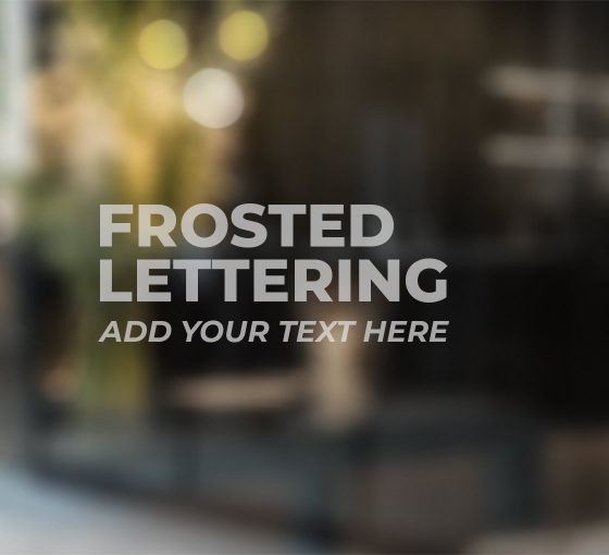 Frosted Lettering