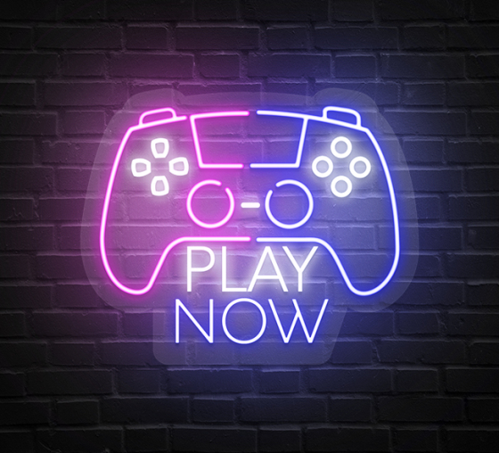 Play Now Neon Sign