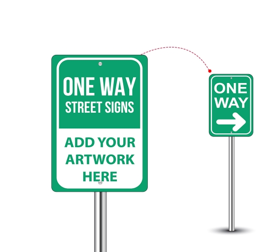 One-way Street Signs | One-way Street Entry Signs- Free Shipping One Way Street Signs