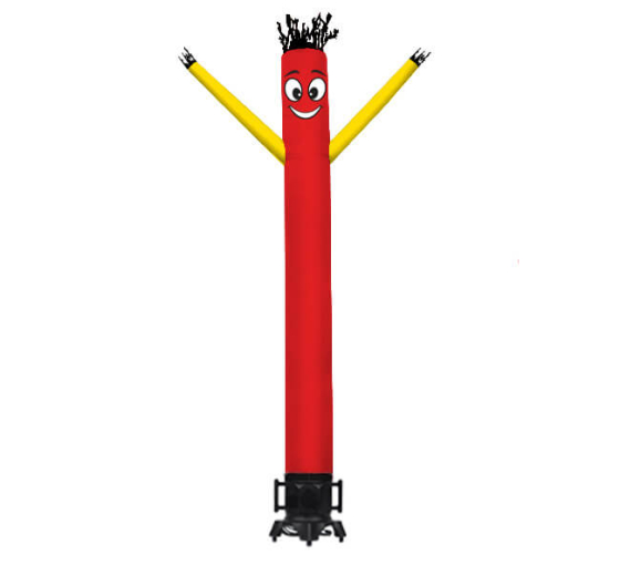 Red with Yellow Arms Inflatable Tube Man