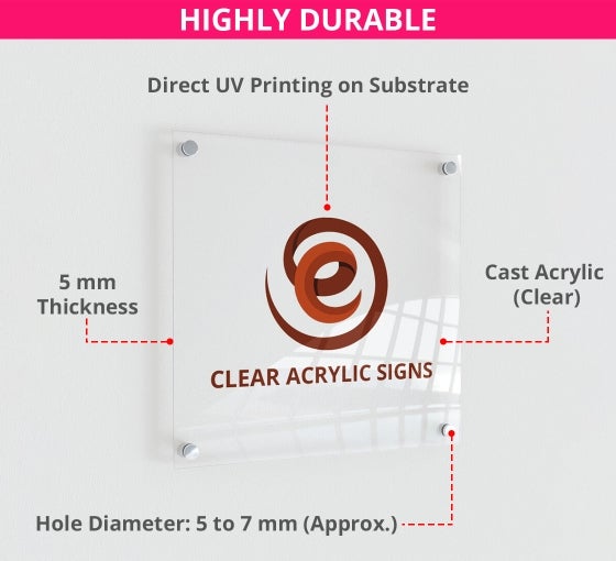 DITCH / VEST / ACRYLIC. SIGN（Acrylic Inserts - Sign Central