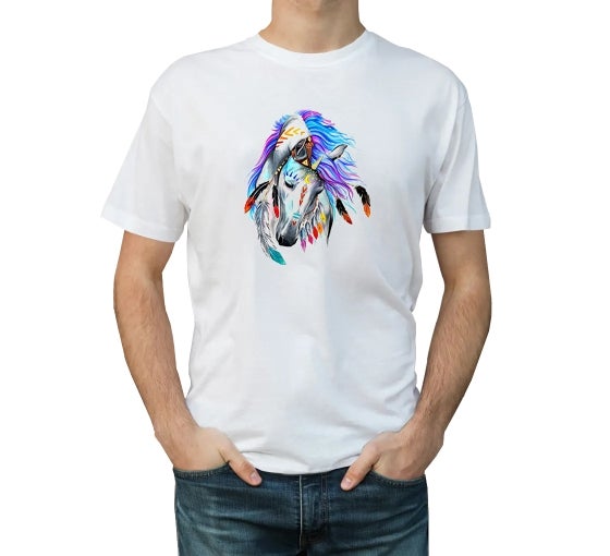 Men's Printed T-Shirt - Crew Neck