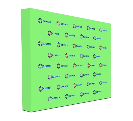 10 ft x 8 ft Step and Repeat Fabric Pop Up Straight Display