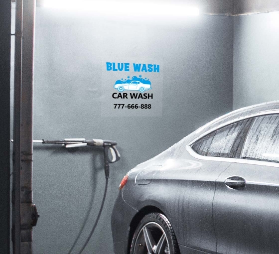 Car Wash Clear Surface Decals