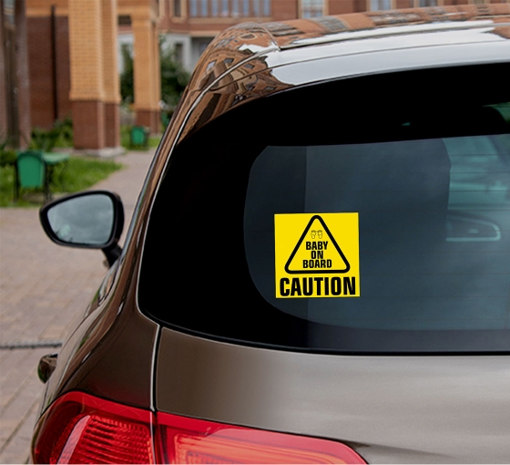 Caution Car Signs