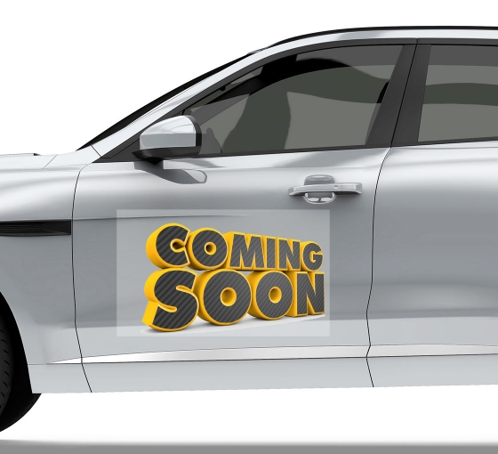 Coming Soon Car Signs Clear