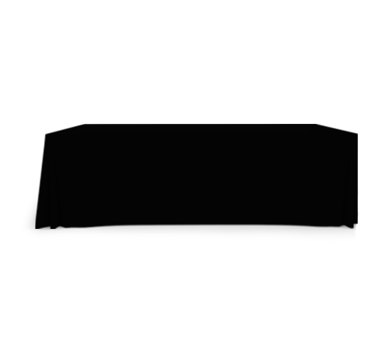 8' Convertible/Adjustable Table Covers - Black