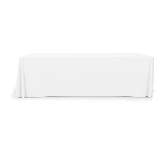 8' Pleated Table Covers - White