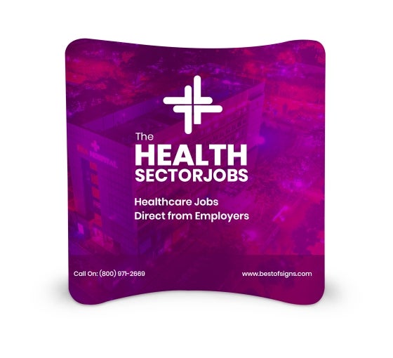 Custom Curve Pillow Case Backdrop Stands Displays Bestofsigns