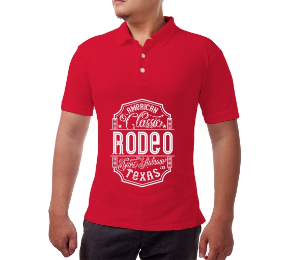 Custom Red Polo Shirt - Printed