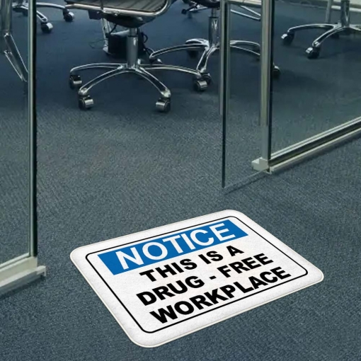 Drug Free Workplace Floor Mats Online At Best Prices Bestofsigns Com