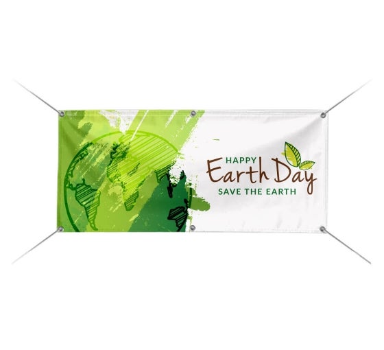 Earth With Sun Earth Day Banner Party Backdrop Decoration