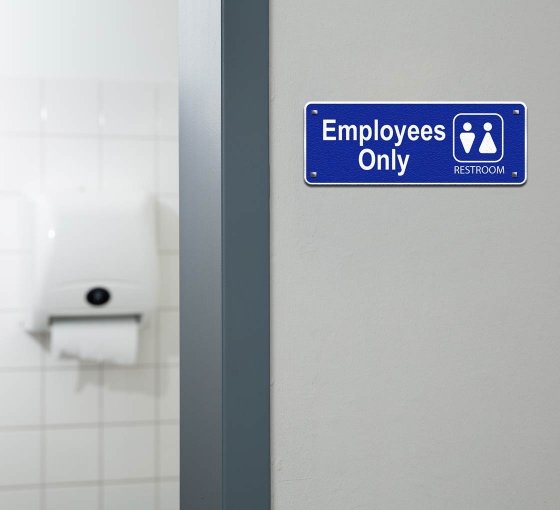Employee Only Restroom Signs