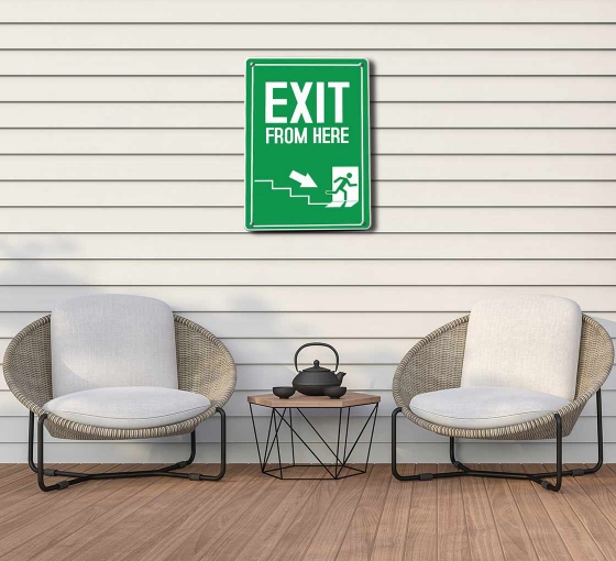 Exit Patio Signs