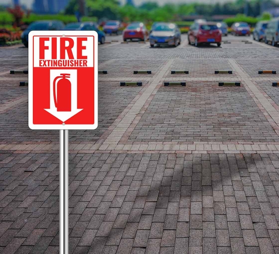 Fire Extinguisher Street Signs