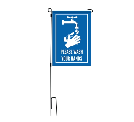 Covid-19 Prevention Wash your Hands Garden Flags